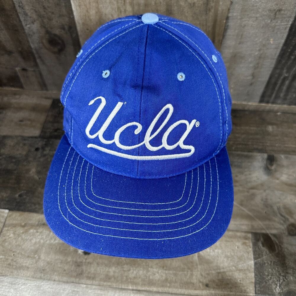 Vintage UCLA Bruins Hat Cap Snap Back 90s Script Blue‎ White
